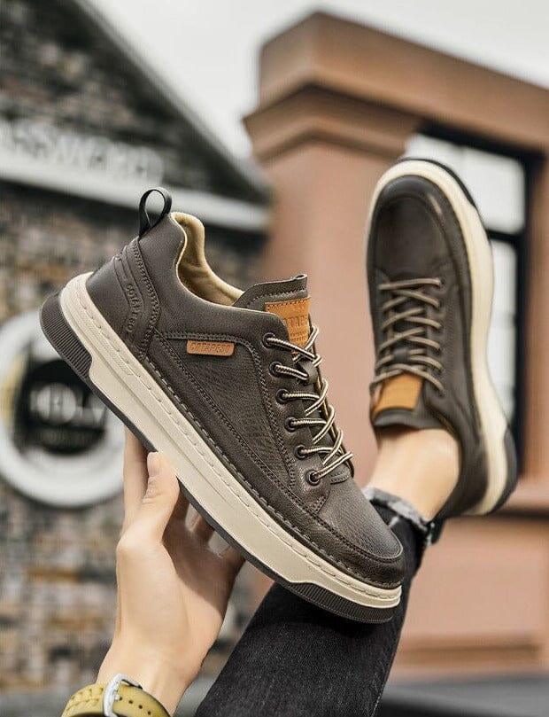 Tênis Masculino Casual de Couro AeroGlide - Sundian - Sundian
