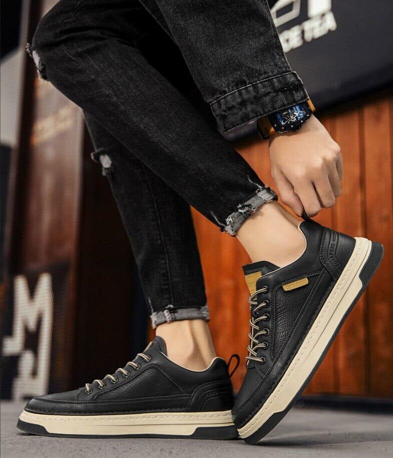 Tênis Masculino Casual de Couro AeroGlide - Sundian - Sundian
