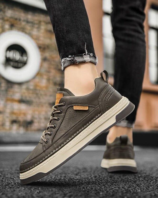 Tênis Masculino Casual de Couro AeroGlide - Sundian - Sundian