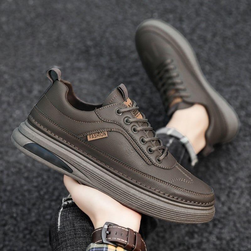 Tênis Masculino Casual de Couro AeroGlide - Sundian - Sundian