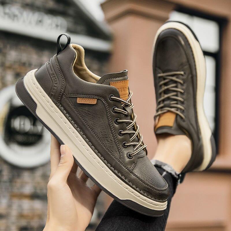 Tênis Masculino Casual de Couro AeroGlide - Sundian - Sundian