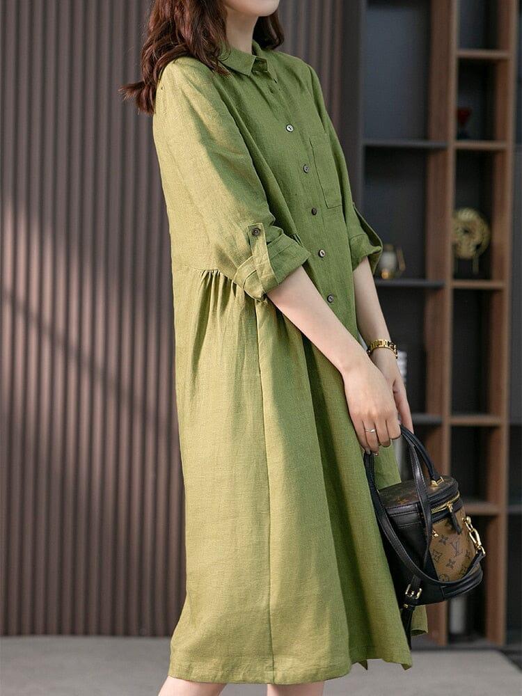 Vestido Camisa Midi Feminino – Sofisticação com caimento perfeito