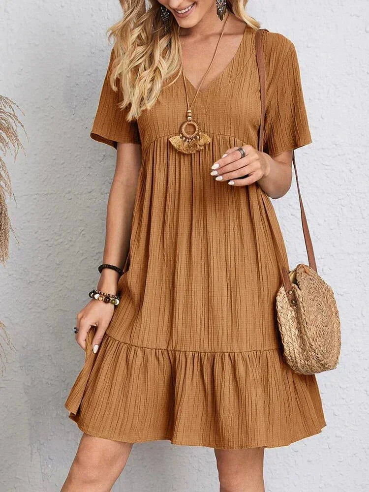 Vestido Soltinho Midi Verão – Sofisticação com caimento perfeito
