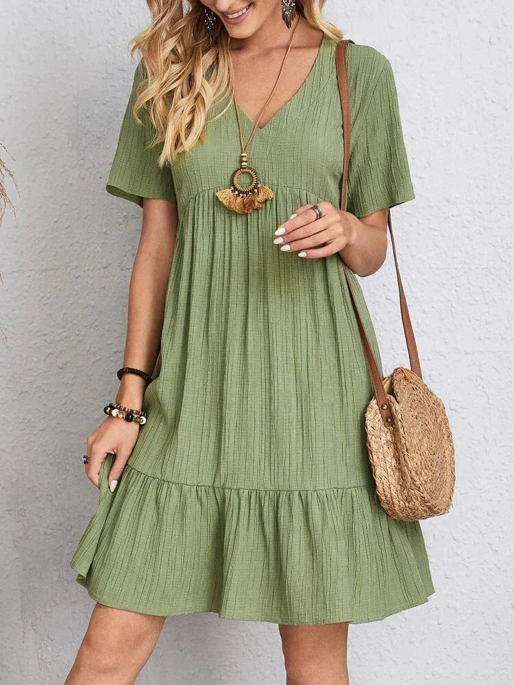Vestido Soltinho Midi Verão – Sofisticação com caimento perfeito