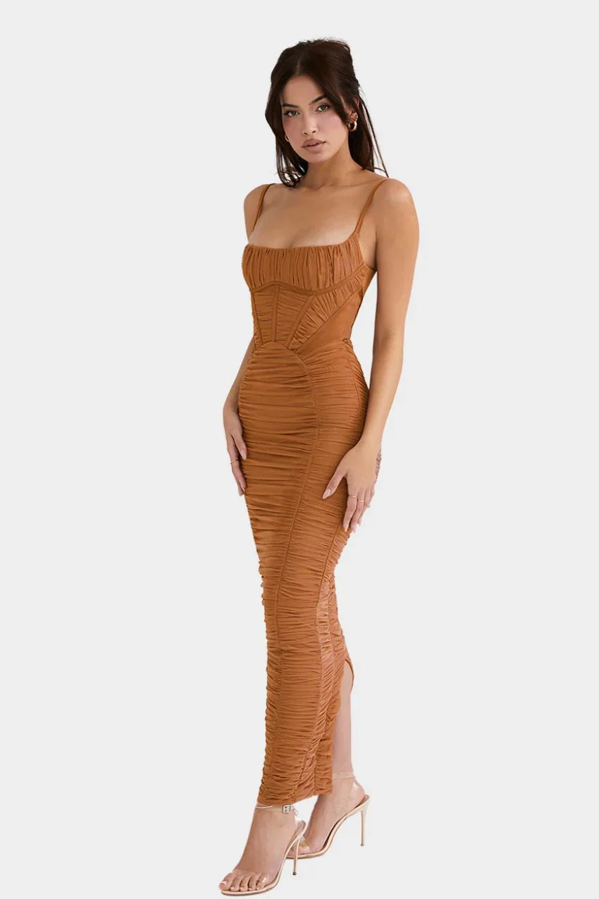 Vestido Longo Isabella – Elegância e conforto para o dia a dia