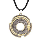 Amuleto em Couro - Ouroboros - Sundian