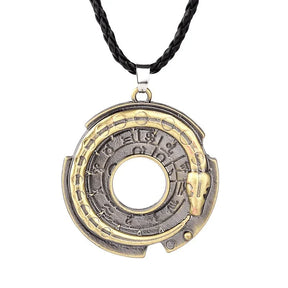 Amuleto em Couro - Ouroboros - Sundian