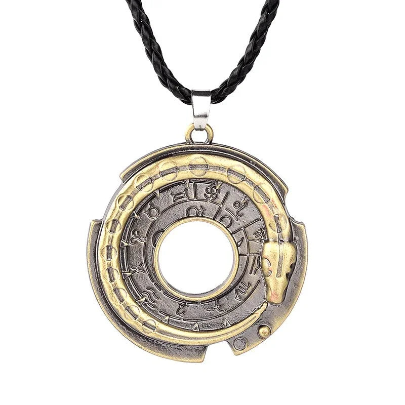 Amuleto em Couro - Ouroboros - Sundian