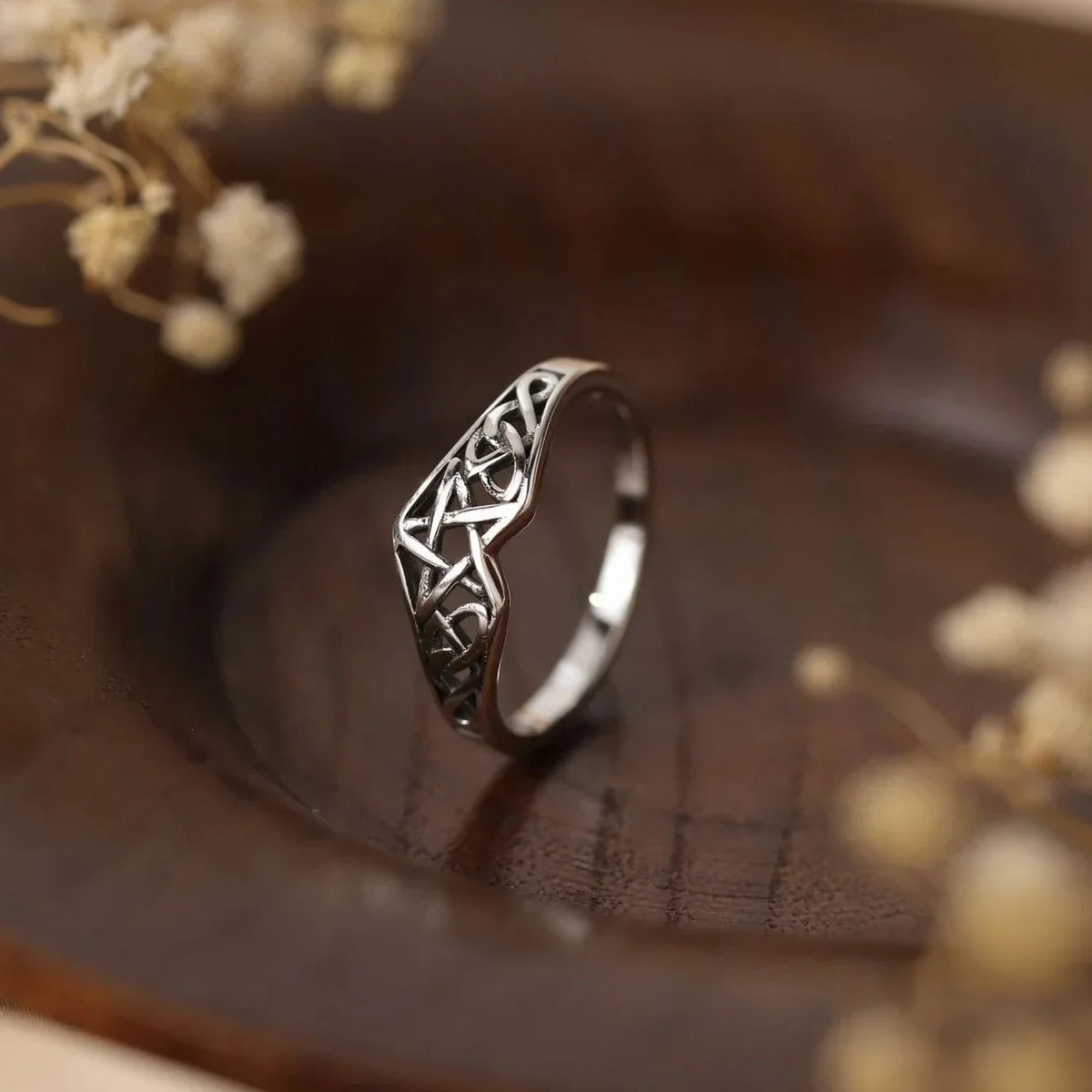 Anel Witch Star em Prata 925 - Sundian
