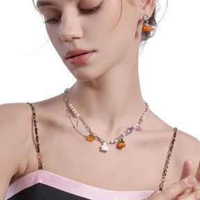 Collar de calabaza y fantasma – Estilo Halloween