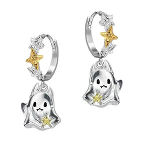 Par de pendientes de fantasma de Halloween