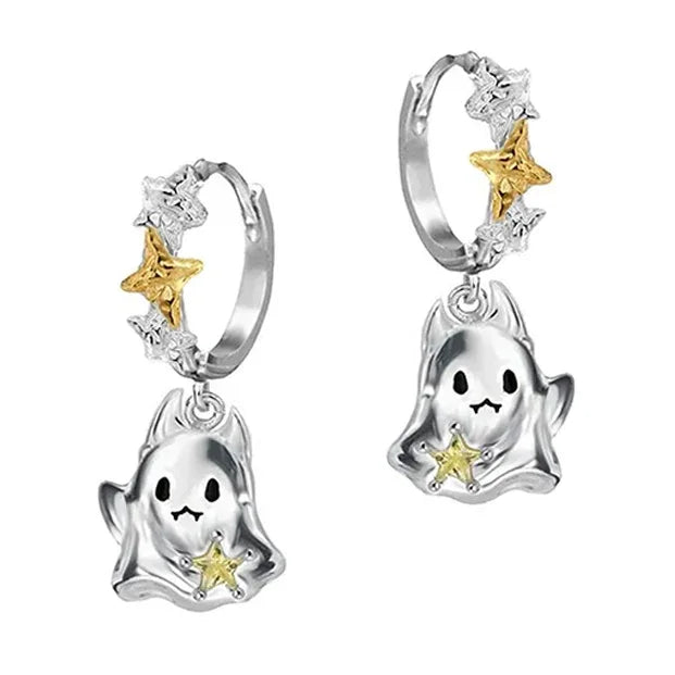 Par de pendientes de fantasma de Halloween