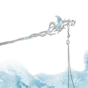 Grampo de Cabelo Lua Azul