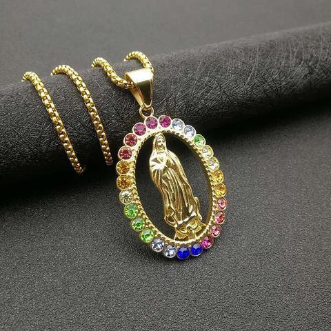 Collar de la Virgen María Multicolor - Vitral