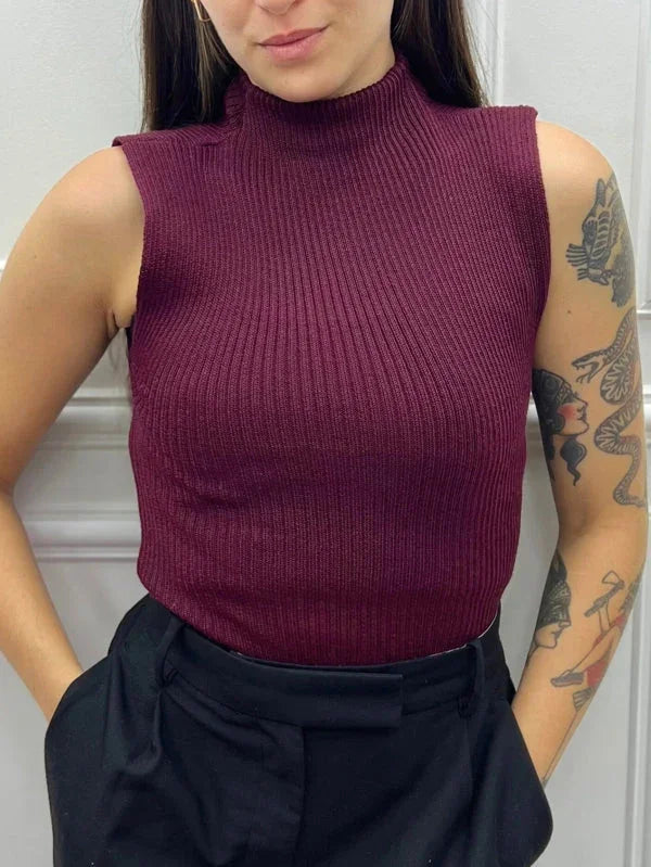 Basic Ribbed Knit Tank Top