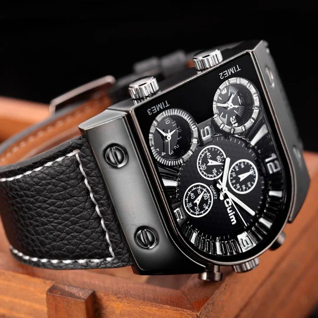 Men's Three Time Zone Watch 9315