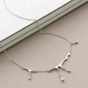 Collar de Plata Líquida en Plata de Ley 925 – Cadena de 40 cm
