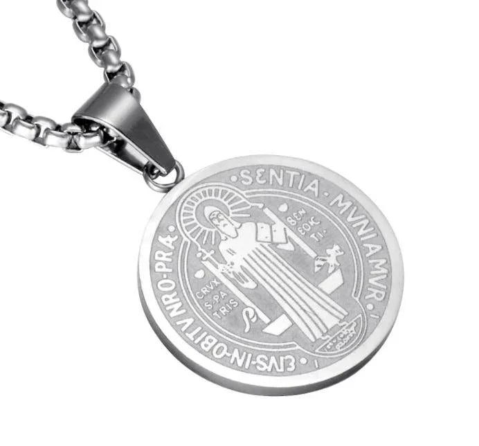 Cadena y colgante de acero - San Benito
