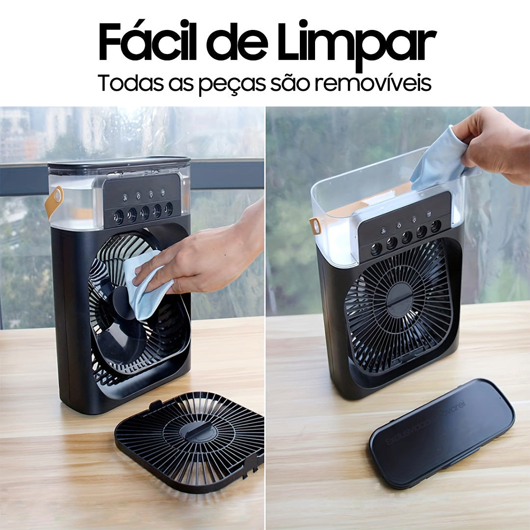 Mini Ar Condicionado Portátil FreshAir® Plus com Ventilador e Umidificador - Sundian