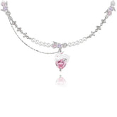 Collar de conejito blanco - Cadena de 40 cm