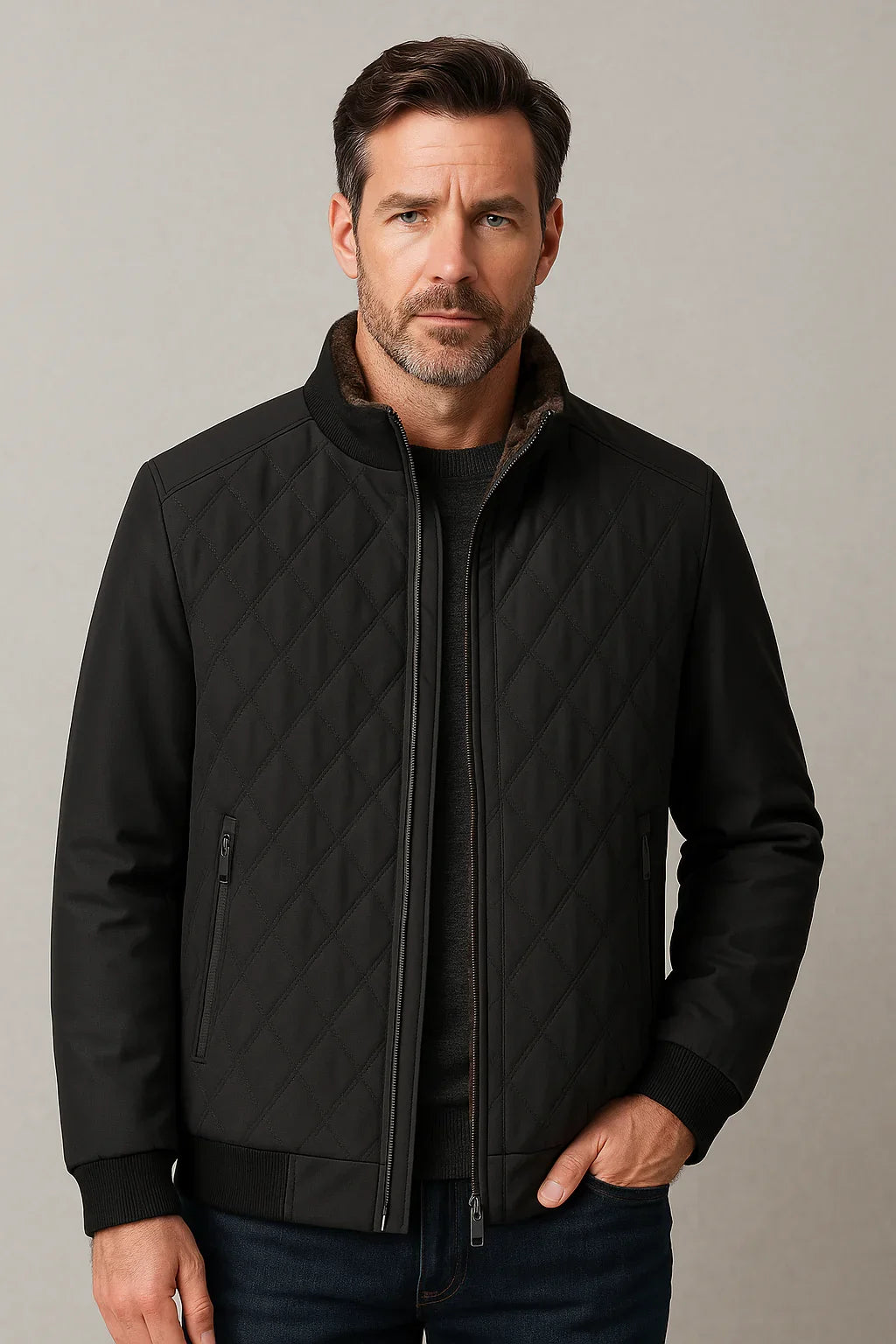 Jaqueta Masculina Acolchoada Lottus – Charme e leveza em um só look