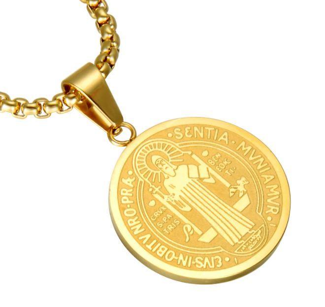 Cadena y colgante de acero - San Benito