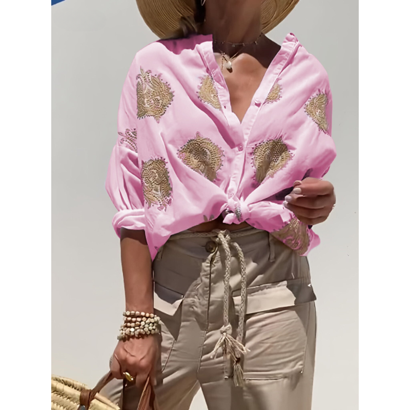 Simone™ | Ibiza Style Chic Blouse