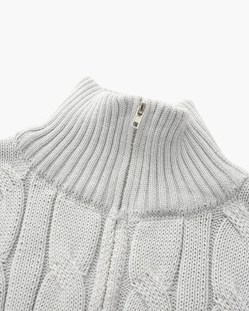 Suéter Verbier Zip – Charme e leveza em um só look
