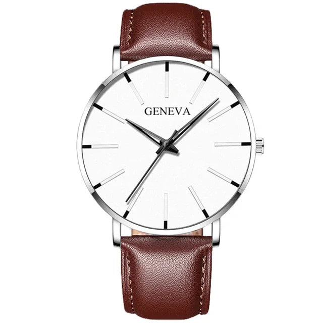 Relógio Masculino - Geneva – Elegância e conforto para o dia a dia