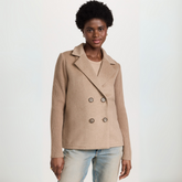SORELLE™ - Elegant Knit-Sleeve Blazer