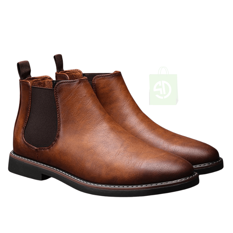 Bota Chelsea Masculina em Couro - Frete Grátis + Brinde - Sundian