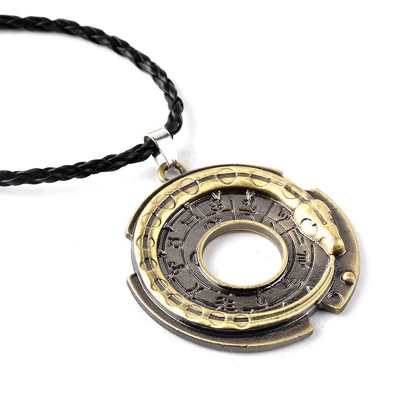 Amuleto em Couro - Ouroboros - Sundian