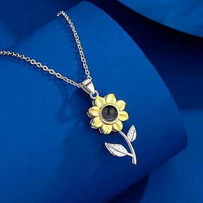 Girasol - Collar con foto personalizado