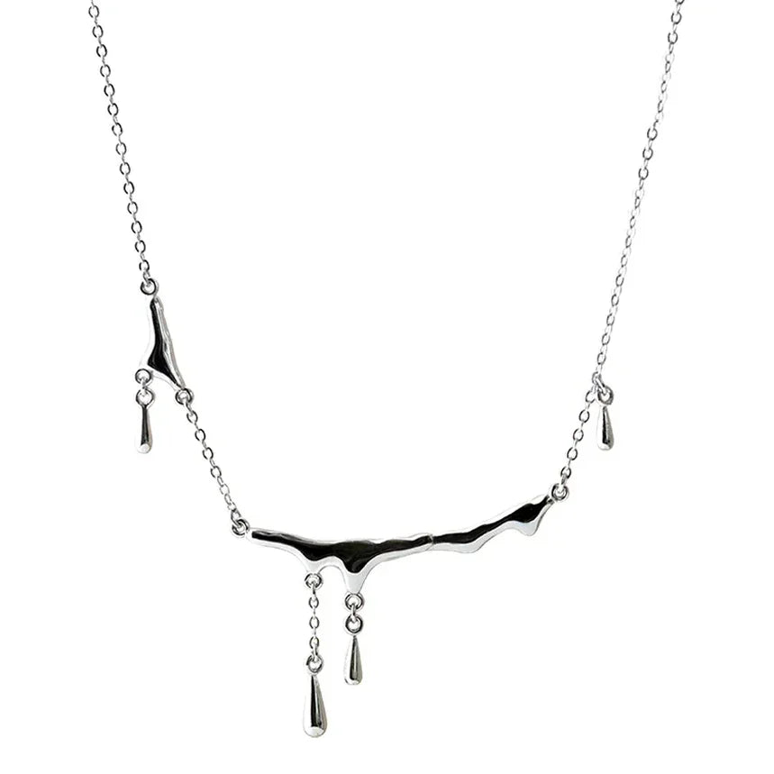 Collar de Plata Líquida en Plata de Ley 925 – Cadena de 40 cm