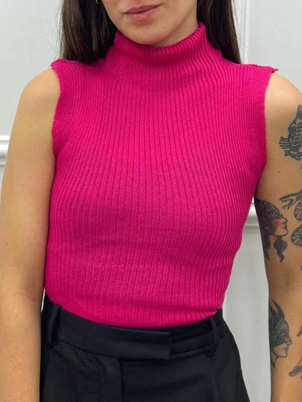 Basic Ribbed Knit Tank Top