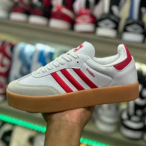 Adidas Samba Plataforma Vermelho - Sundian