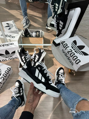 Adidas 2000 Premium Branco e Preto - Sundian