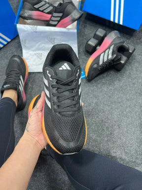 Adidas Falcon Premium Preto com Prata e Rosa - Sundian