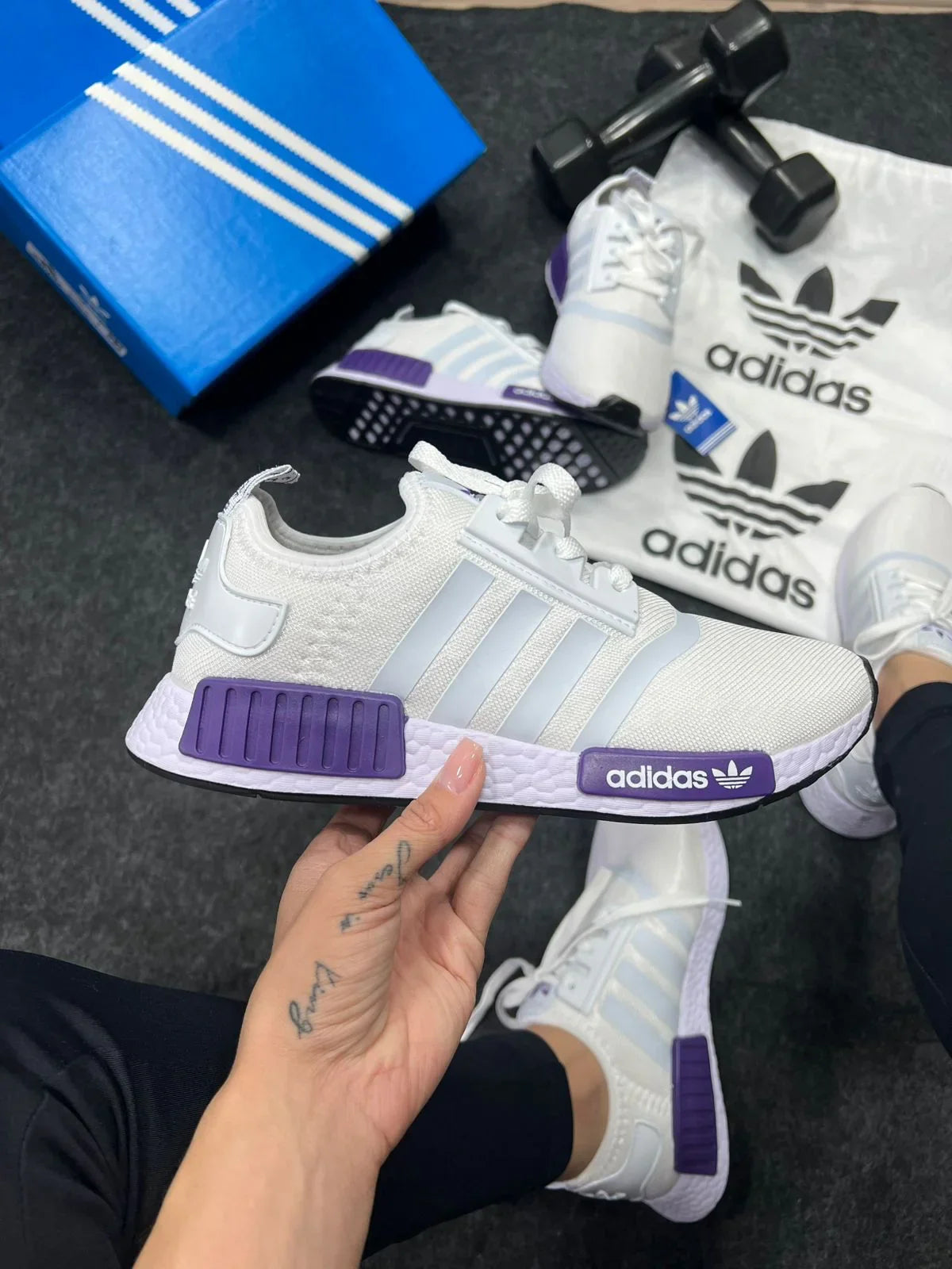 Adidas NMD Branco e Roxo - Sundian