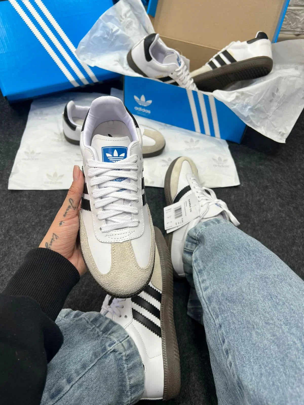 Adidas Samba OG Branco e Preto - Sundian
