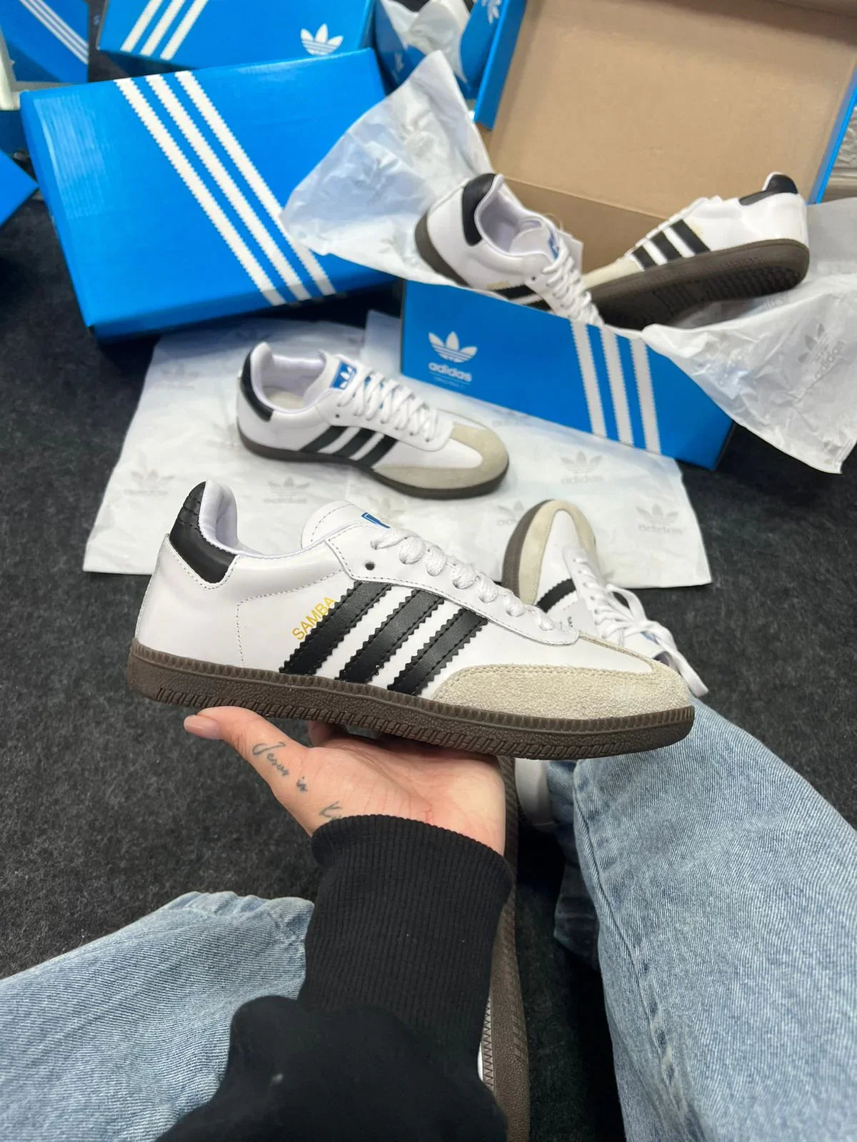 Adidas Samba OG Branco e Preto - Sundian