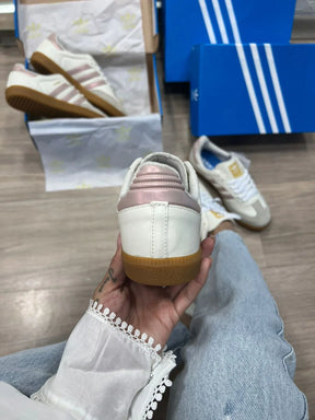 Adidas Samba Premium Branco e Rosa - Sundian