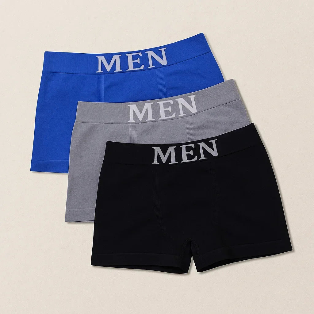 Kit 8 Cuecas Boxer Masculinas Seamless em Microfibra – Conforto e Praticidade
