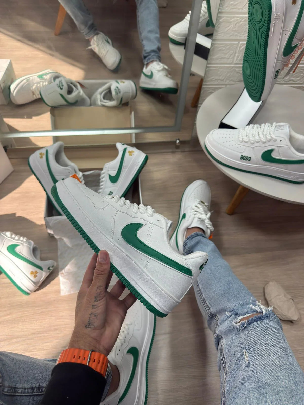 Air force Boss Branco Verde Premium - Sundian