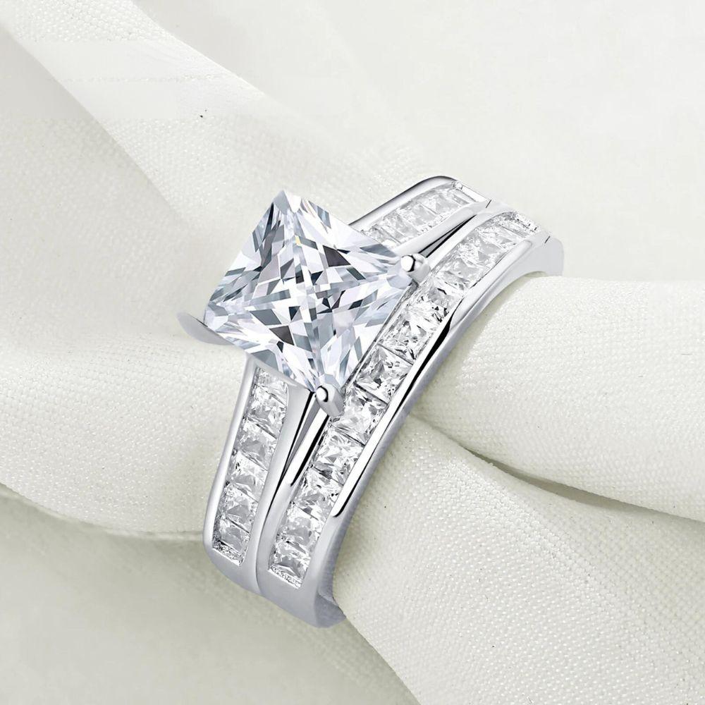 Anel Amor Duplo com Moissanite - Sundian