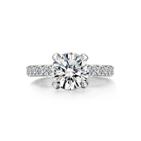 Anel Noivado Banhado a Ouro Branco 18k - Sundian