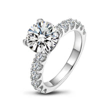 Anel Noivado Banhado a Ouro Branco 18k - Sundian