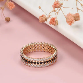 Anel Ouro Rosa Delicado - Sundian