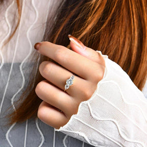 Anel Radiante com Moissanite - Sundian