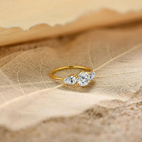 Anel Radiante com Moissanite - Sundian